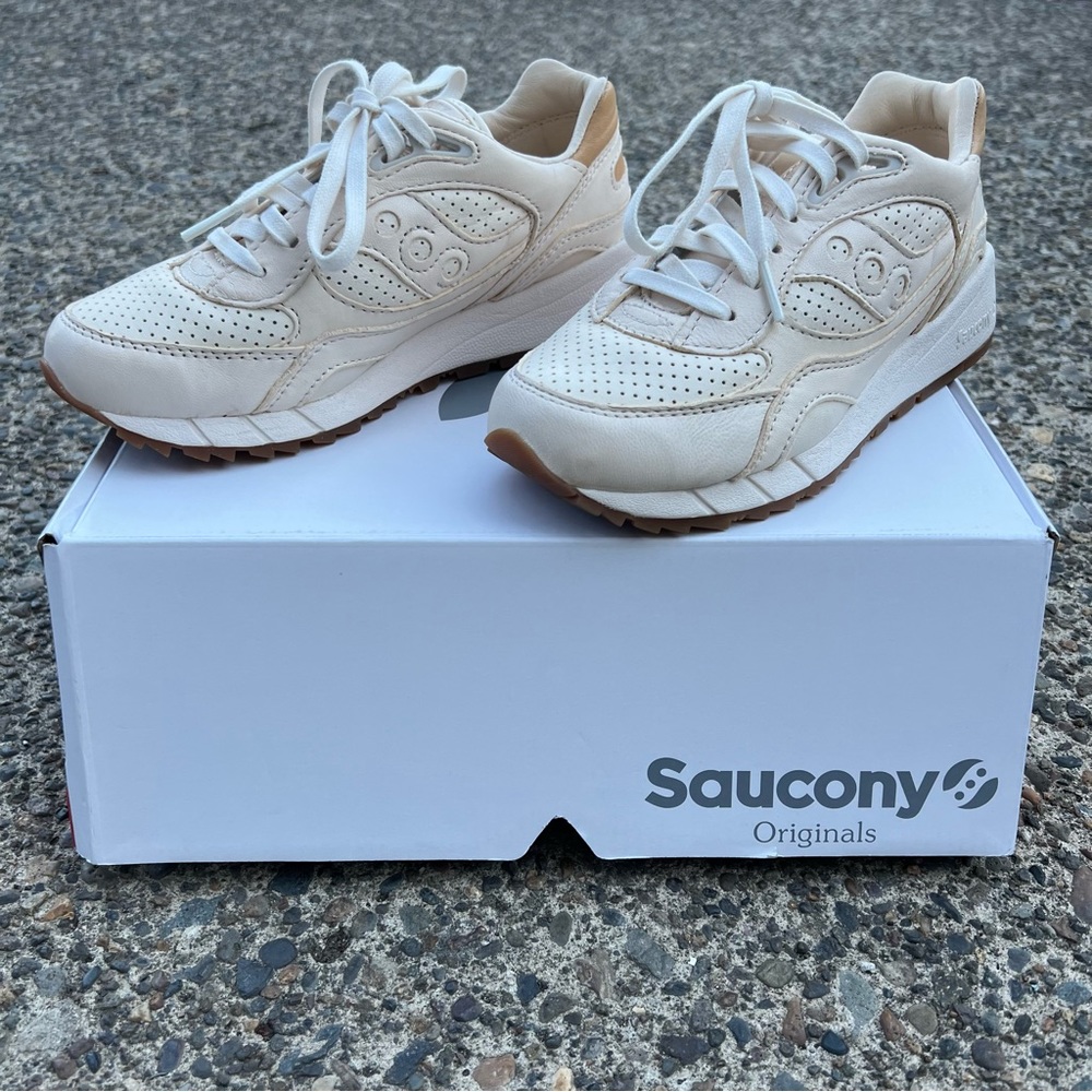 Saucony Originals, Shadow 6000, Vanilla, US 4.5 mens (Women’s 6)